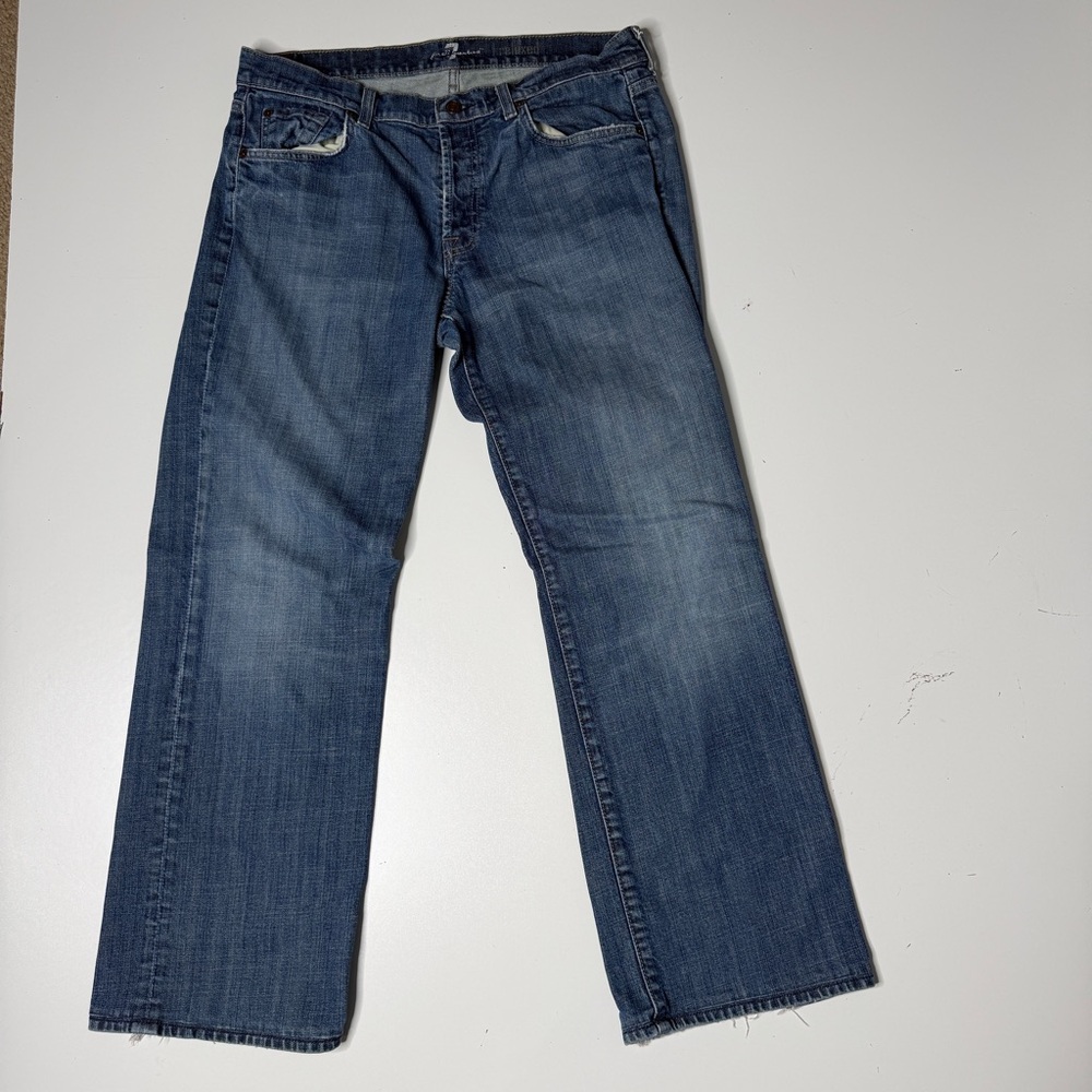 7 for all mankind relaxed jeans men’s 34 button fly
